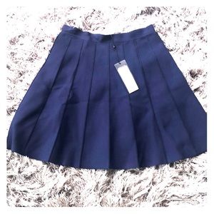 NWT BCBG MaxAzria navy skirt